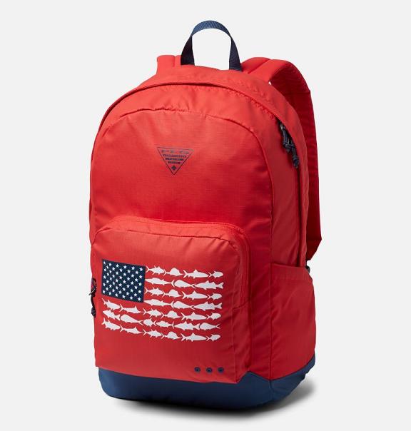 Columbia PFG Zigzag 22L Backpacks Red Blue For Boys NZ28347 New Zealand